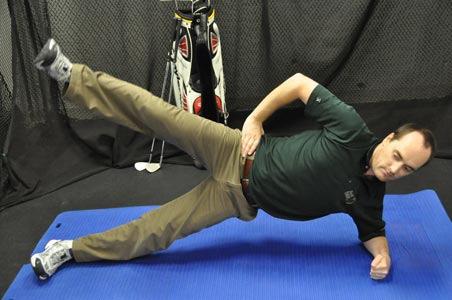 Single Leg Side Planks This is an advanced exercise to add side pillar strength.