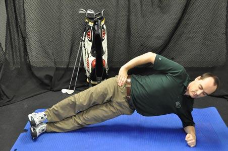 Side Hip Lifts This exercise helps develop overall core and shoulder stability. Make sure elbow is directly under shoulders.