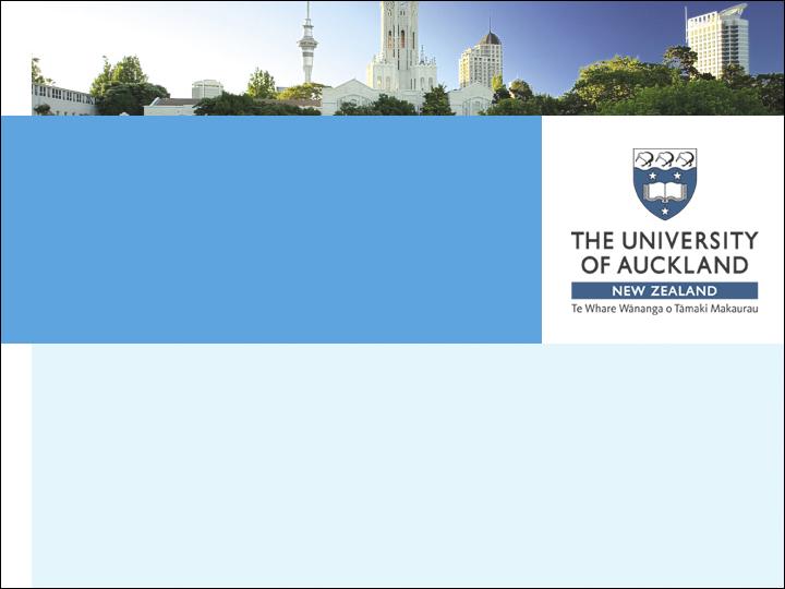 The University of Auckland New Zealand Causal Inference in
