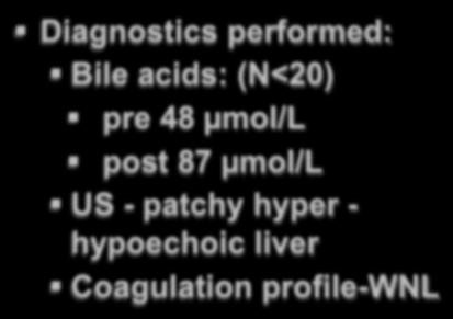 hepatitis Copper 373 µg/g (N<4) Histology Hepatitis,