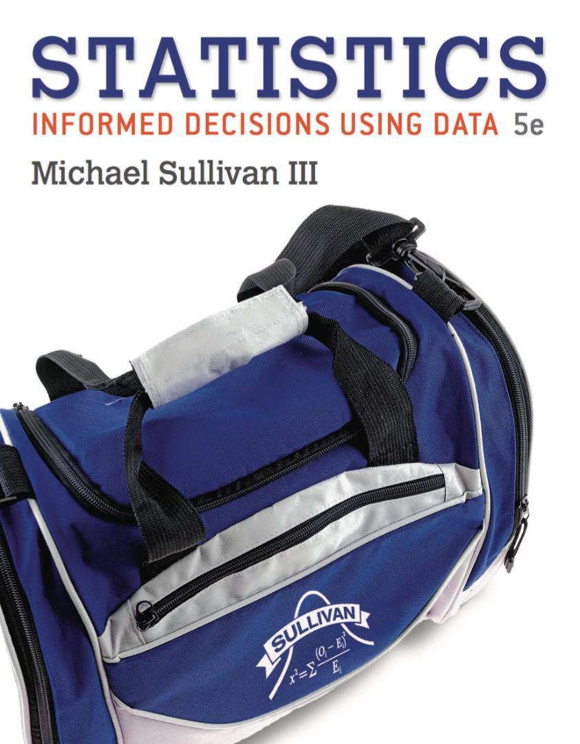 STATISTICS INFORMED DECISIONS USING DATA Fifth Edition