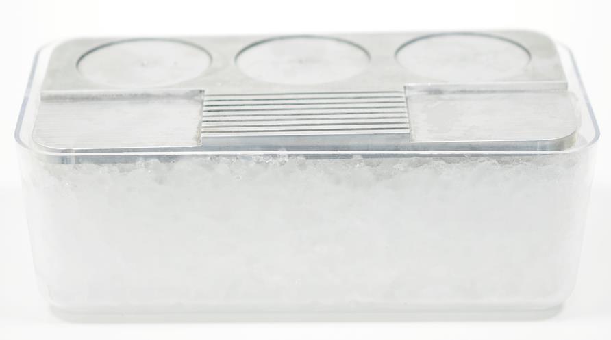 2.2. Put the vitrification plate on the ice for 5min before starting vitrification. 2.3.