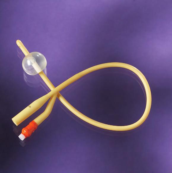 Foley Catheters Lubricious Hydrophilic Latex Foley Catheter The lubricious hydrophilic coating on both the inside and outside of the catheter absorbs body fluids while in place to form a protective,