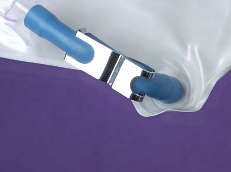 Metal Clamp Designed to accommodate all health care practitioners, as well as patients with limited hand dexterity.