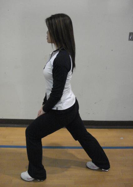 Calf Stretch Areas stretched: Calf, Achilles Tendon Stand with one foot in front of the other. Feet slightly staggered and toes pointed straight forward.