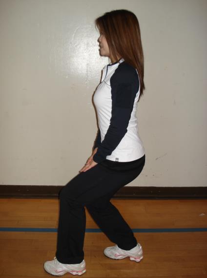 Lower Calf Stretch Areas stretched: Lower Calf, Achilles Tendon Stand with one foot in front of the other. (Feet half a step closer than in calf stretch).