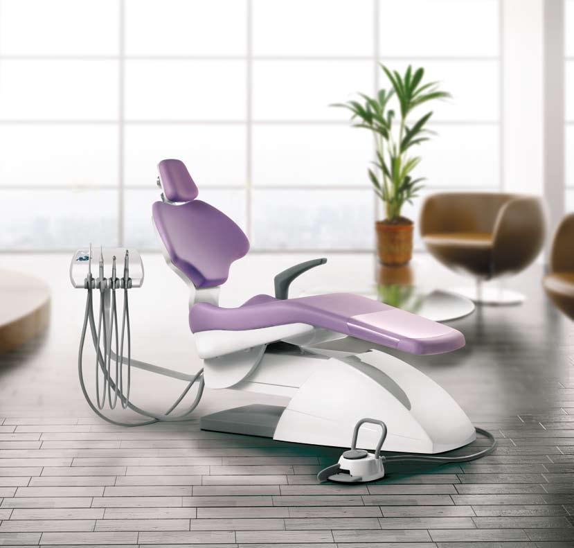 Ancar 3200 Ambidextrous chair for orthodontic treatment Back view.