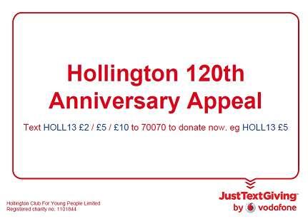 SEEKING COMMITMENT Finally, how can you help us in our 120 th Anniversary Appeal? There are a number of ways you can help support us, whether that is short term or on a longer term basis.