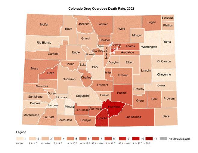 Drug Overdose Mortality in Colorado CDC/NCHS