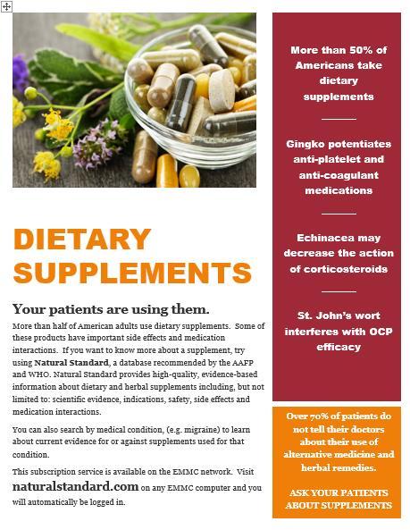 The Flyer We produced a single page flyer indicating the importance of addressing patients dietary