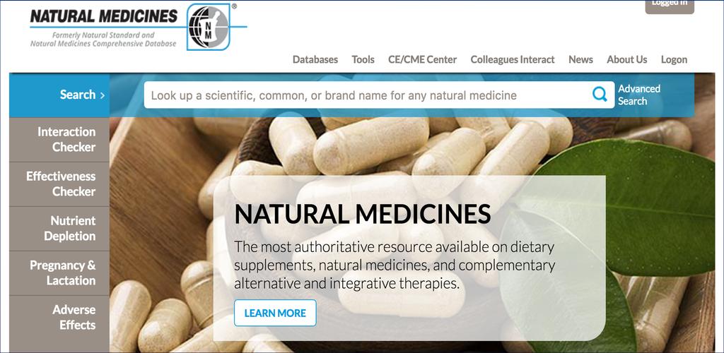 Natural Medicines Available at https://naturalmedicines.
