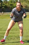 Instruction: Complete a slow jog from near to far sideline B Shuttle Run (side to