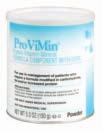 Metabolic Products ProViMin Protein-Vitamin-Mineral Formula Component With Iron Description/Indications For use in management of patients who require a formula modified in carbohydrate, fat, and/or