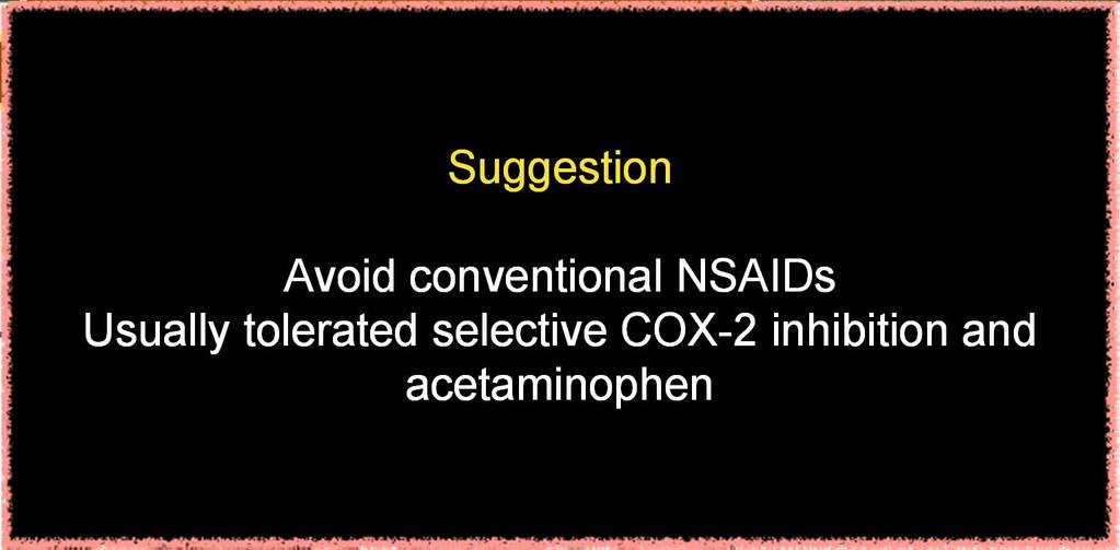 conventional NSAIDs Usually