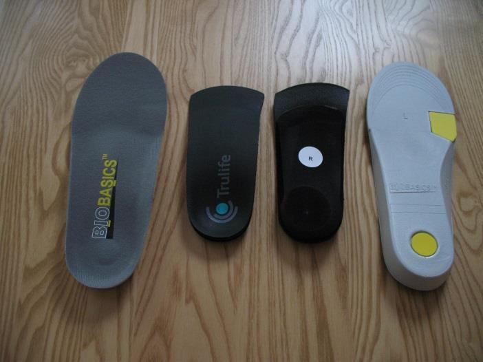Reduce pain The type of insole used depends on the type of foot