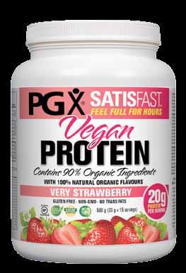 highly nutritious, 100% organic vegan protein with PGX to make you
