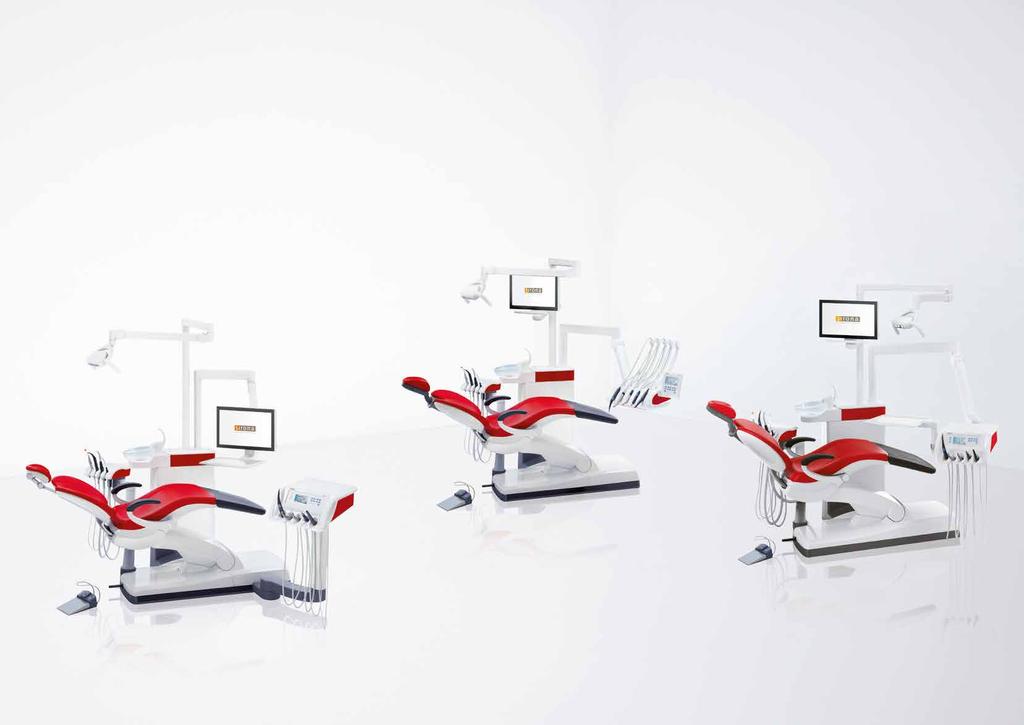 06 I 07 DOES THE SINIUS ADJUST TO YOUR WAY OF WORKING? FOR SURE! With three versions, the efficiency class from Sirona can offer the right treatment center for everyone.