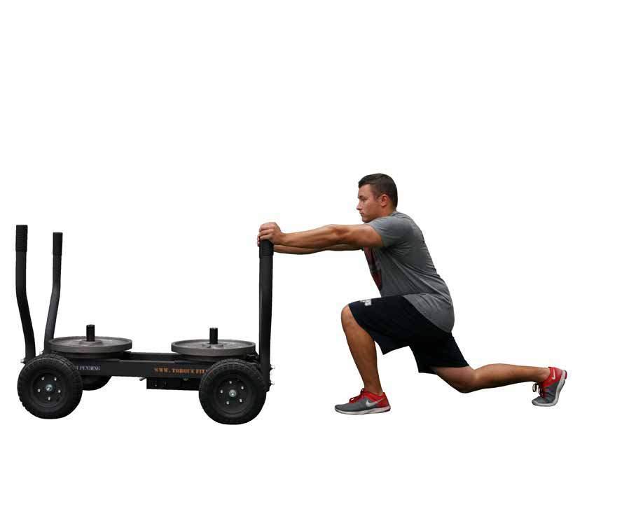 FORWARD LUNGE INSTRUCTIONS» Grasp handles and push evenly as