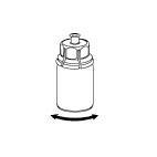 2 3 4 5 2. Place the solvent vial on an even, clean surface and hold the vial tight.