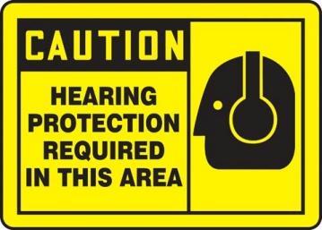 Noise Controls & PPE Hazard Signs: Signs should be posted in the work