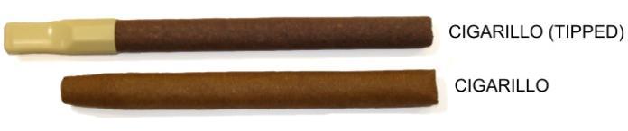 tobacco. 1 Size Comparison: Cigarette < 3 lbs. per 1000 Little Cigar < 3 lbs.