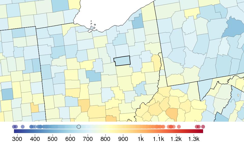 prevalence, and recommended physical activity using novel small area estimation techniques and the most up-to-date county-level information.