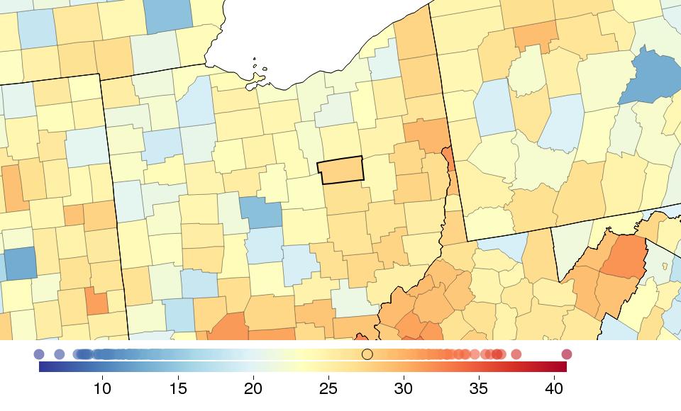 FINDINGS: SMOKING Sex Holmes County Ohio National National rank %