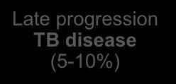 TB Pathogenesis (3) No infection (70%) Continued containment E X P O S U R E Adequate Immunity Non-specific immunity Inadequate Immunity Infection (30%) Containment (90-95%) Adequate Defenses