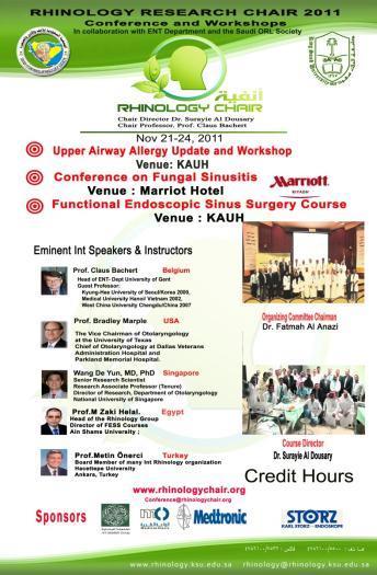 Rhinology Research Chair 2011 Conference and