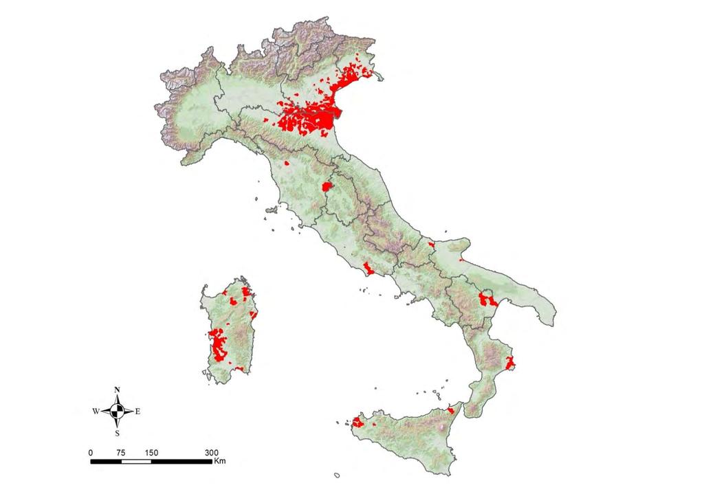 WNV circulation in Italy 1998-2015