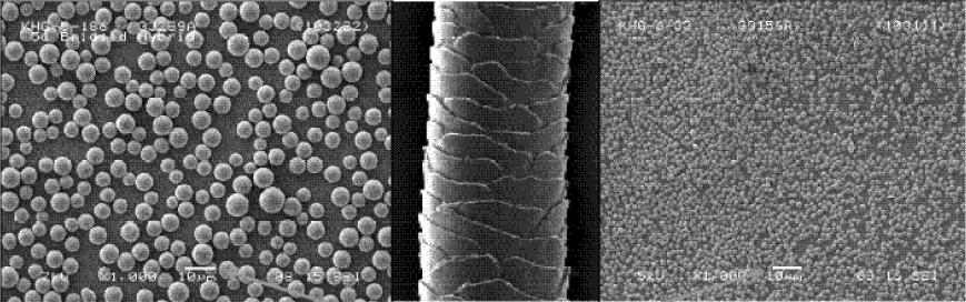 5 µm arteko silikazko partikula ez-porodunez (reversed-phase nonporous silica support, RP NPS) osatuta zegoen [17 19, 123, 126, 127, 129 131]. Izaera honetako materiala, lehen aldiz 80.