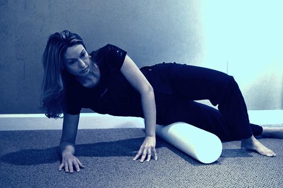 IT Band (often most tender area) Begin in a side plank position with foam roll at hip bone.