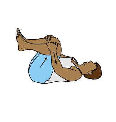 Repeat times. Complete this exercise times per day. STRETCH Low Trunk Rotation Lie on a firm bed or floor.