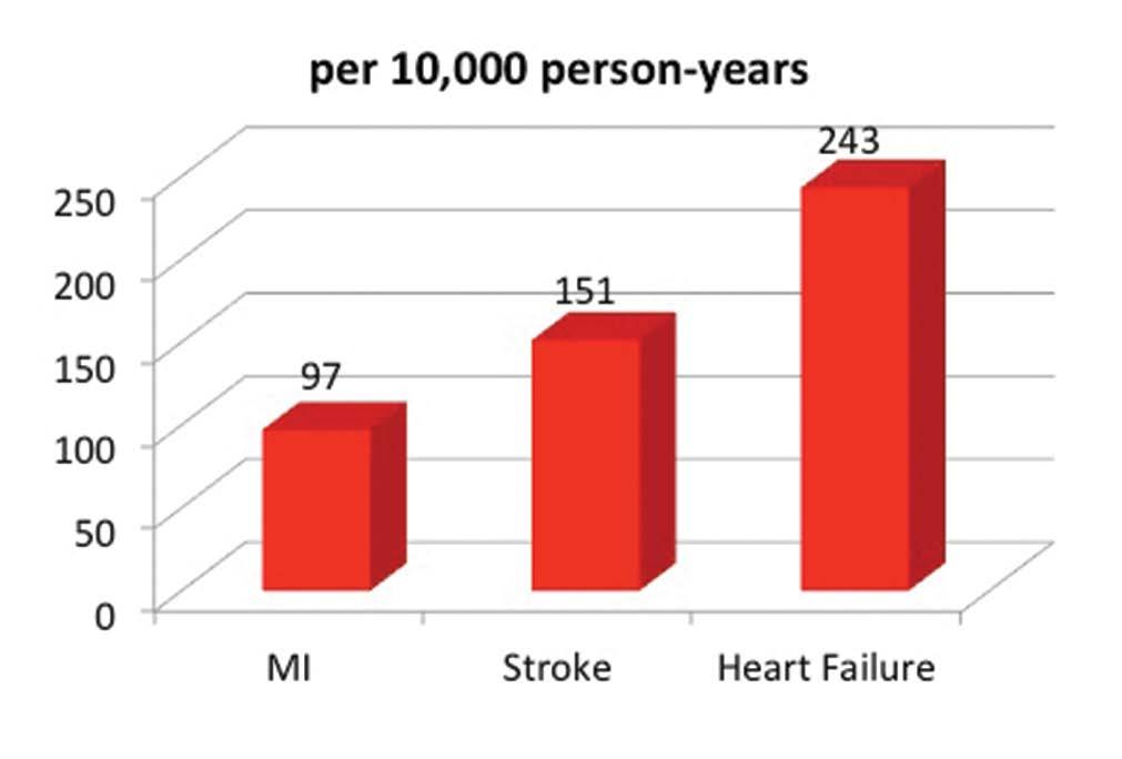 Figure 2. This figure illustrates the importance of heart failure consideration in primary endpoint trials with hypoglycemic agents.