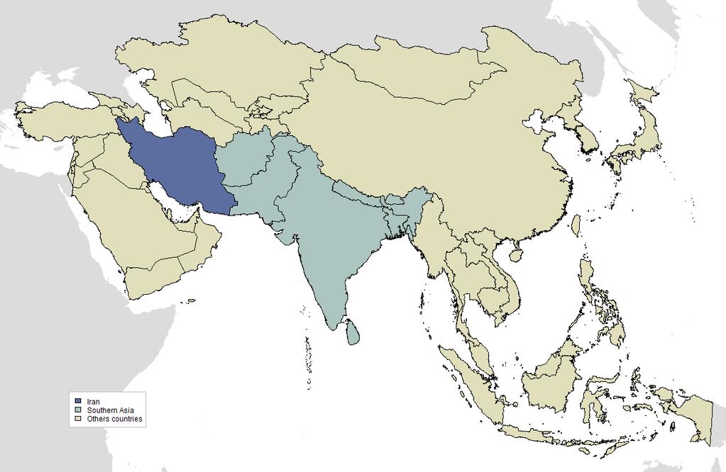 1 INTRODUCTION - 2-1 Introduction Figure 1: Iran and Southern Asia The HPV Information Centre aims to compile and centralise updated data and statistics on human papillomavirus (HPV) and related