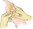 Make slip knot with
