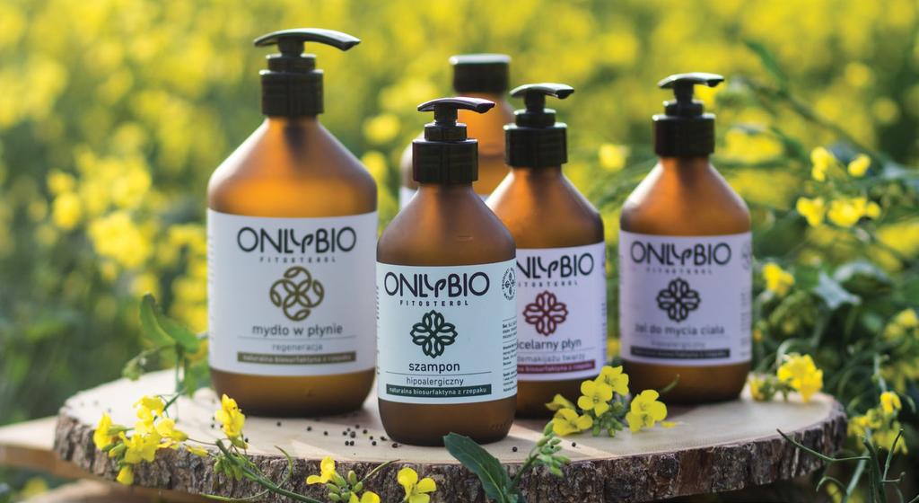 of the environment. OnlyBio products consist of at least 99% natural components, and the main cleansing agent is rapeseed biosurfactin.