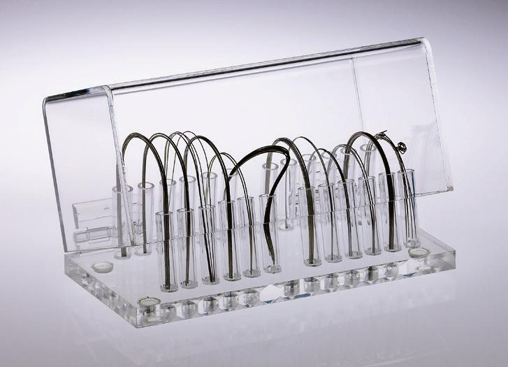 2 cm) Holds 12 sizes of archwires 4811-025 Acrylic Storage Rack for Wax Packs Conveniently organizes up to 100 packs of wax by