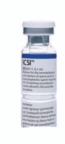 During ICSI, a small volume of medium is injected into the oocyte together with the sperm cell. For this, supplementation of ICSI with recombinant human albumin is the safest possible alternative.
