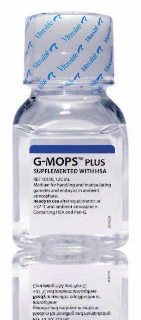 G-MOPS - stability in every drop G-MOPS is a ph stable handling medium. It supports the handling and manipulation of oocytes and embryos outside the incubator.