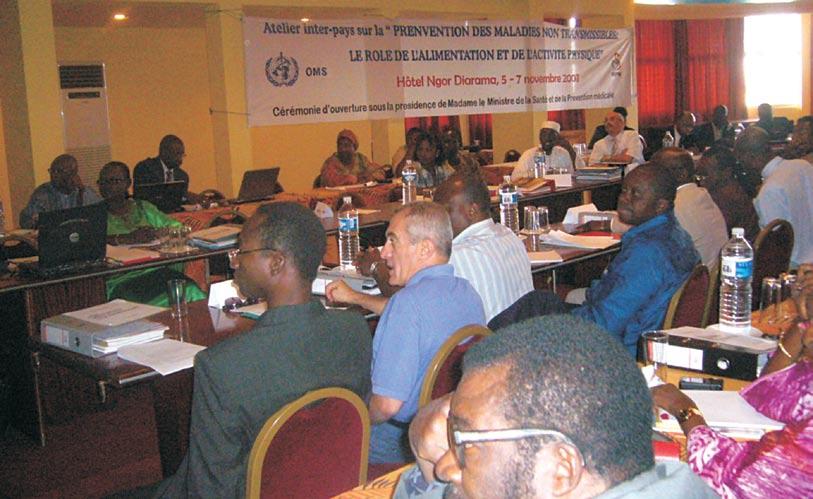 Figure 2: Dakar workshop on diet and physical activity To implement the Global Strategy on Diet, Physical Activity and Health, several units of the WHO Regional Office for Africa, Division of