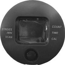 COMPUTER Press SCAN key to scan Strides/Min, Count, Time, and Calories. The display mode will change every four seconds automatically. DISPLAY: Stride/Min.