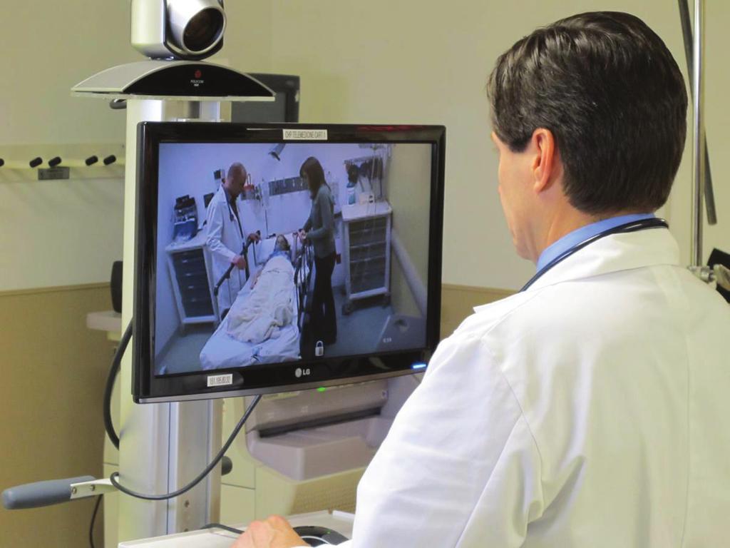 Tele-Neurology Telehealth brings a neurologist into the hospital via two-way camera to diagnose patients with acute stroke and neurological symptoms, permitting quick treatment.