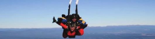 AGE AND HEALTH Skydiving is a thrilling, adrenaline filled experience and a great way to raise funds for a good cause.