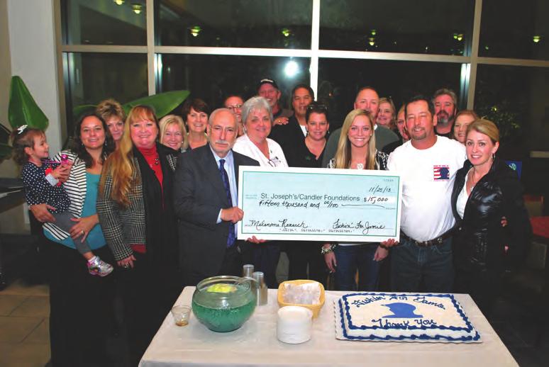13 Fishin for Jamie: Raising Funds for Melanoma Treatment and Research The 2013 annual summer Fishin for Jamie golf and fishing tournament raised $15,000 for melanoma treatment and research at the