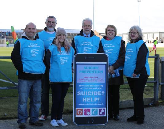 09 Influence Angus Suicide Prevention Team raises awareness with footie fans.