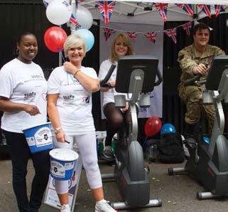Money raised went to Stop Hunger and the charity supporting Soldiers, Sailors, Airmen and Families Association (SSAFA).