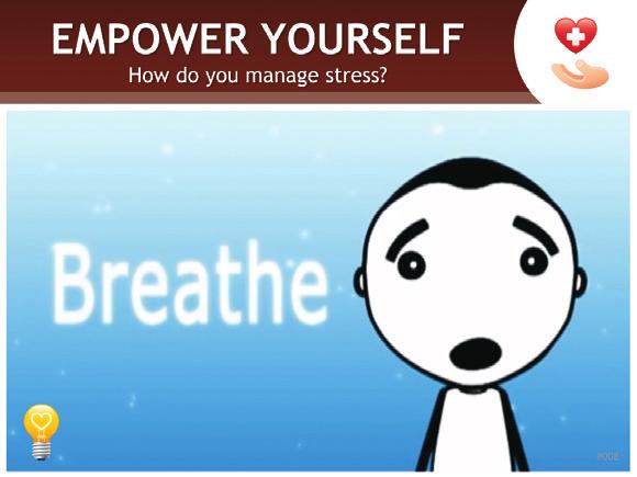 MANAGING STRESS 7 MINUTES 8 Identify and discuss with partner healthy (vs. unhealthy) strategies for managing stress. Video Managing Stress Brainsmart BBC (2:23 Minutes) Download from http://www.