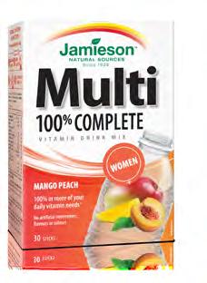 1 tablet daily  CODE: 0 646420 7875 9 NPN: 80064335 SIZE: 60 Chewable Tablets 100% Complete Multivitamin Drink Mix for