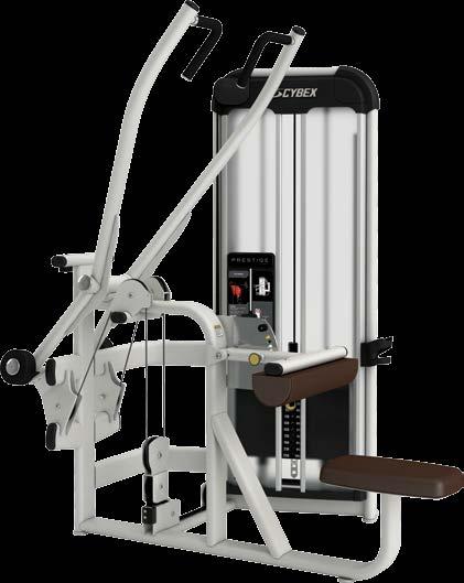 Overhead Press Converging path of motion allows for a more complete range of movement for unparalleled training  Gas-spring-assisted seat makes it